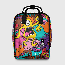 Рюкзак женский Crazy abstraction, цвет: 3D-принт