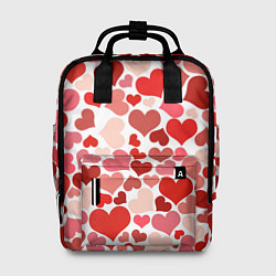 Рюкзак женский Множество сердец, цвет: 3D-принт