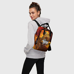 Рюкзак женский Огненный Лис, цвет: 3D-принт — фото 2