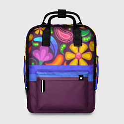 Рюкзак женский Мультяшные Цветы, цвет: 3D-принт