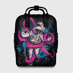 Рюкзак женский Осьминог и Космонавт, цвет: 3D-принт