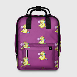 Рюкзак женский Фиолетовые пони, цвет: 3D-принт