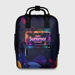 Рюкзак женский Летняя тропическая ночь, цвет: 3D-принт