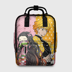 Рюкзак женский ЗЕНИЦУ И НЕЗУКА КЛИНОК, цвет: 3D-принт