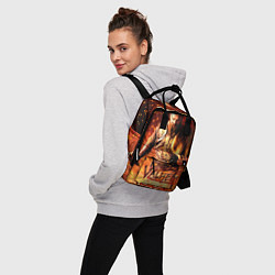 Рюкзак женский Valheim Викинг в огне, цвет: 3D-принт — фото 2