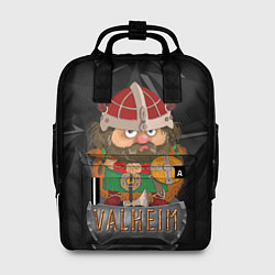 Рюкзак женский Valheim строгий викинг, цвет: 3D-принт
