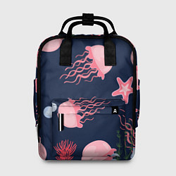 Женский рюкзак Розовые медузы