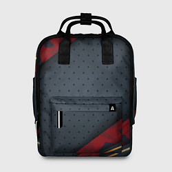 Женский рюкзак 3D Dark red & black