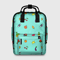 Рюкзак женский Смайлики - Эмодзи, цвет: 3D-принт