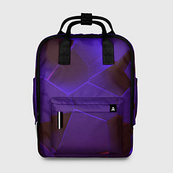 Рюкзак женский СИНИЕ ПЛИТЫ 3D, цвет: 3D-принт