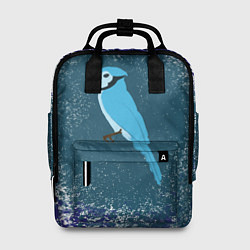 Рюкзак женский Голубая сойка, цвет: 3D-принт
