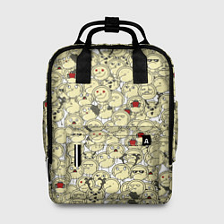 Рюкзак женский Пельмени, цвет: 3D-принт