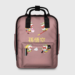 Рюкзак женский Сунь Укун - 4 настроения, цвет: 3D-принт