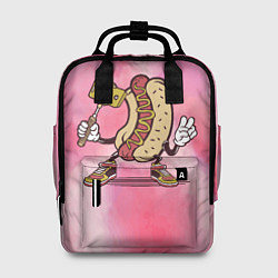 Рюкзак женский Хотдог сэлфи, цвет: 3D-принт
