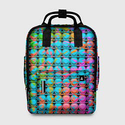 Рюкзак женский POP IT Взрыв Красок, цвет: 3D-принт