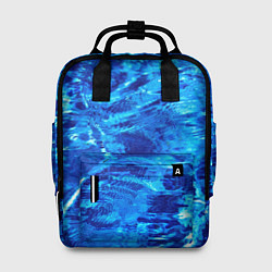 Рюкзак женский Голубая Вода Текстура, цвет: 3D-принт