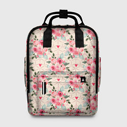 Рюкзак женский Полевые цветочки, цвет: 3D-принт