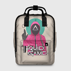 Женский рюкзак Squid game - Игра в кальмара треугольник