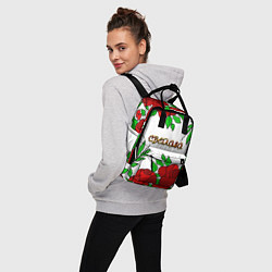 Рюкзак женский Светлана в розах, цвет: 3D-принт — фото 2