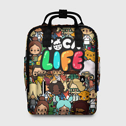 Рюкзак женский Toca Life: Persons, цвет: 3D-принт