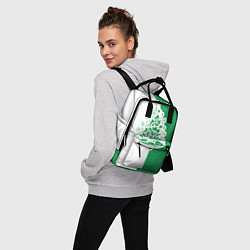 Рюкзак женский Зелёная Ёлочка, цвет: 3D-принт — фото 2