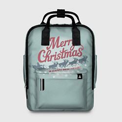 Рюкзак женский Merry Christmas хо-хо-хо, цвет: 3D-принт