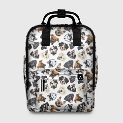 Рюкзак женский Разные Породы Собак, цвет: 3D-принт