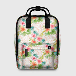 Рюкзак женский Гавайские цветы, цвет: 3D-принт