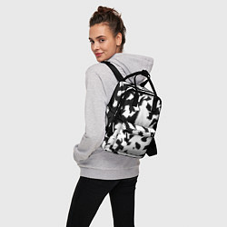 Рюкзак женский Черно-белый камуфляж, цвет: 3D-принт — фото 2