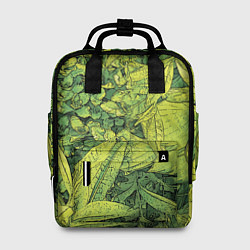 Рюкзак женский Растительная жизнь - Хоста, цвет: 3D-принт