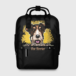 Рюкзак женский Фокстерьер Fox terrier, цвет: 3D-принт