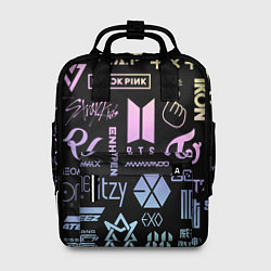Рюкзак женский K-pop лого исполнителей, цвет: 3D-принт