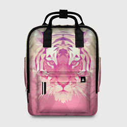 Рюкзак женский Тигр лоу поли, цвет: 3D-принт