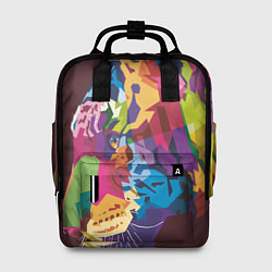 Рюкзак женский Голова тигра поп-арт, цвет: 3D-принт