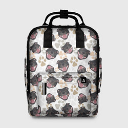 Рюкзак женский Стаффордширский Бультерьер Bull-Terrier, цвет: 3D-принт