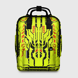 Рюкзак женский Cyberpunk 2077 YELLOW, цвет: 3D-принт
