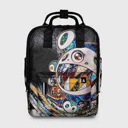 Рюкзак женский Стрит-арт Такаси Мураками, цвет: 3D-принт