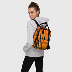 Рюкзак женский Шкура тигра диагональ, цвет: 3D-принт — фото 2
