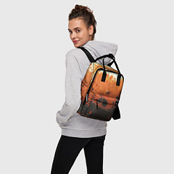 Рюкзак женский Коллекция Journey Оранжевый взрыв 126-3 2, цвет: 3D-принт — фото 2