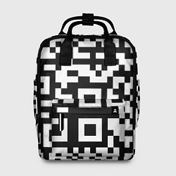 Рюкзак женский Qr codeкуаркод, цвет: 3D-принт