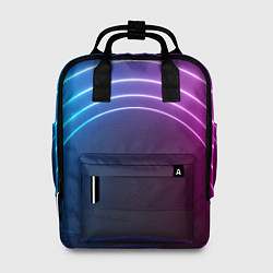 Рюкзак женский Арка неонового света full version, цвет: 3D-принт