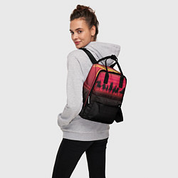 Рюкзак женский Ковбои в закате, цвет: 3D-принт — фото 2