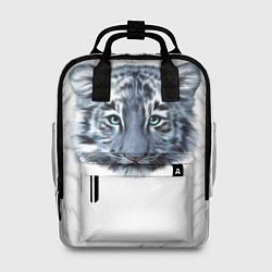 Рюкзак женский Взгляд белого тигра, цвет: 3D-принт