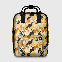 Рюкзак женский Зайчата, цвет: 3D-принт