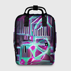 Рюкзак женский Неоновая трубка, цвет: 3D-принт
