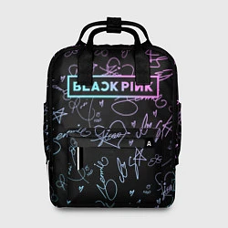 Рюкзак женский NEON BLACKPINK АВТОГРАФЫ, цвет: 3D-принт