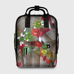 Рюкзак женский Зимние ягоды, цвет: 3D-принт
