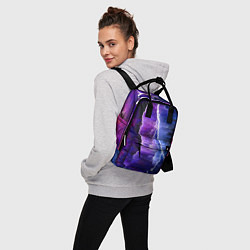 Рюкзак женский Космическая молния, глитч, цвет: 3D-принт — фото 2
