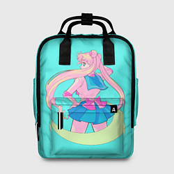 Рюкзак женский Мун спиной, цвет: 3D-принт
