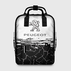 Рюкзак женский Peugeot: Трещины, цвет: 3D-принт